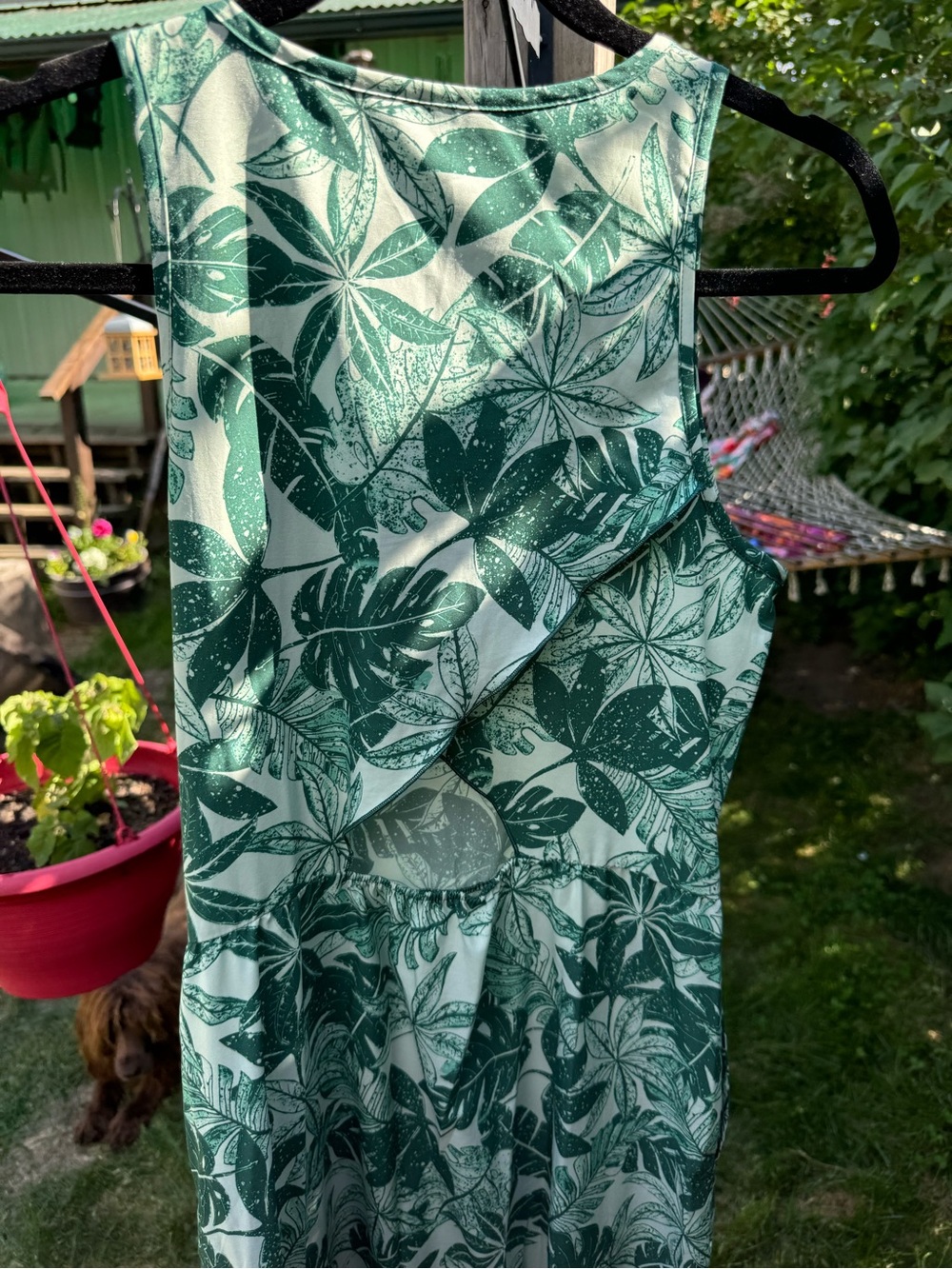 Toad and Co Green Leaf Print Maxi Dress - Picture 5 of 7